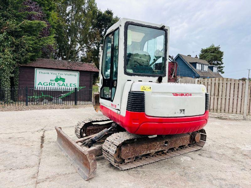 TAKEUCHI TB150C TRACKED EXCAVATOR C/W FRONT BLADE *VIDEO*