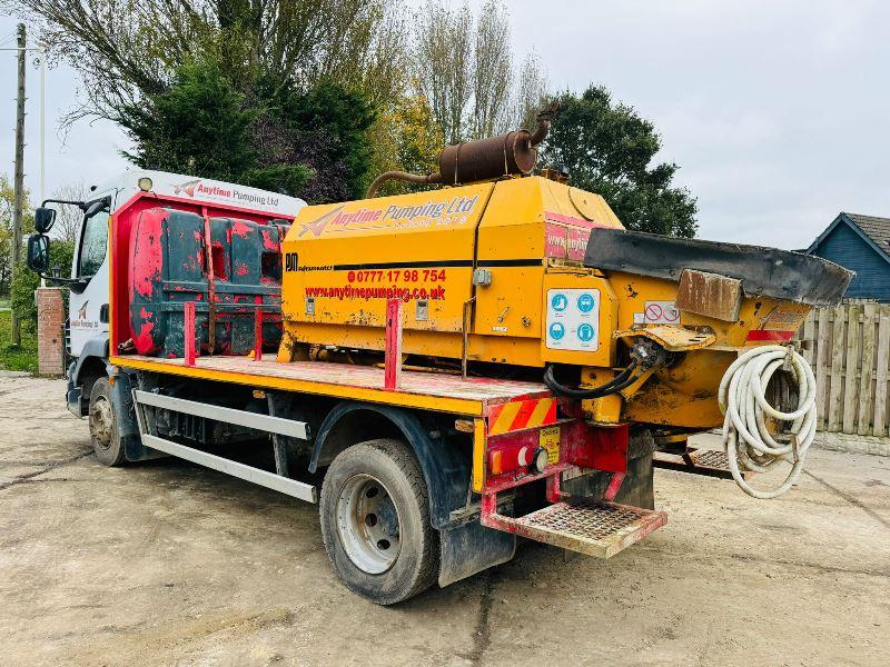 DAF LF55.220 4X2 LORRY C/W PUTZMEISTER CONCRETE PUMP *VIDEO*