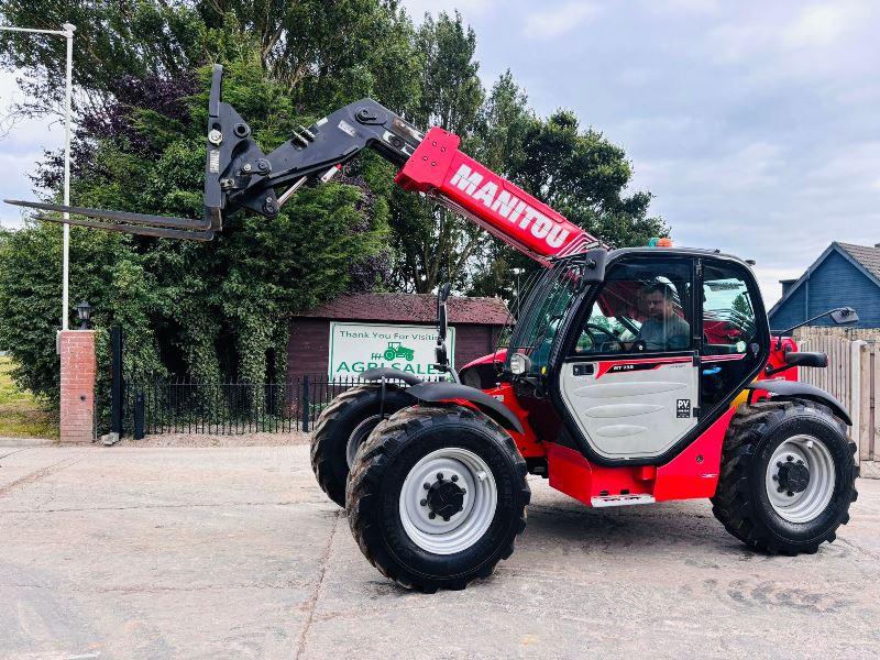 MANITOU MT733 4WD TELEHANDLER *YEAR 2022, ONLY 2254 HOURS* C/W TINES *VIDEO*