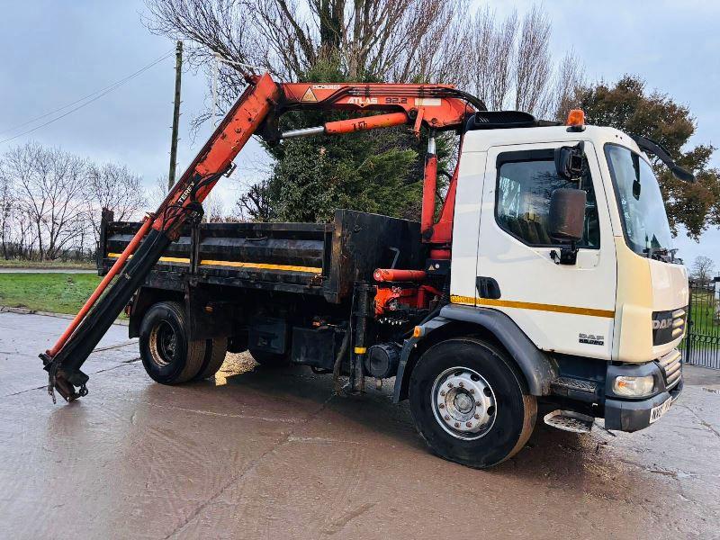 DAF LF55.220 4X2 TIPPER LORRY C/W ATLAS 92.2 CRANE *VIDEO*