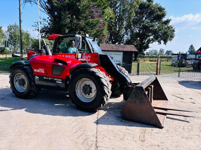 MANITOU 634-120 4WD TELEHANDLER *AG-SPEC* C/W PICK UP HITCH *VIDEO*