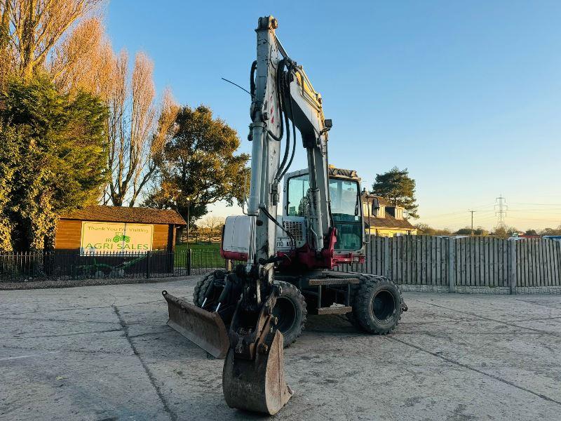 TAKEUCHI TB175W 4WD WHEELED EXCAVATOR *YEAR 2010* C/W BUCKET *VIDEO*