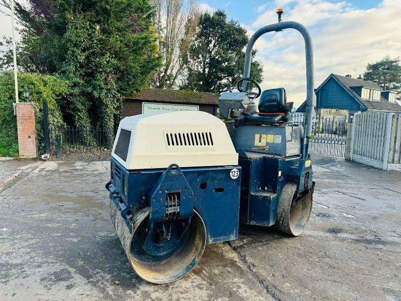 BENFORD TV1200 DOUBLE DRUM ROLLER *1902 HOURS* C/W KUBOTA ENGINE & ROLE BAR *VIDEO*