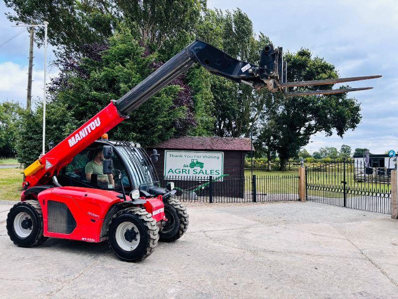 MANITOU MT420 4WD TELEHANDLER *YEAR 2018, 1899 HOURS* C/W PALLET TINES *VIDEO*