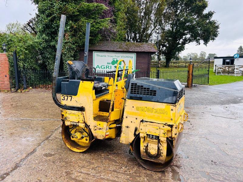 BOMAG BW80ADH DOUBLE DRUM ROLLER C/W DOUBLE DRUM DRIVE *VIDEO*