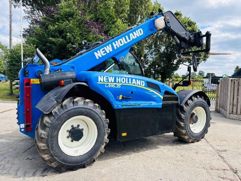 NEW HOLLAND LM6.35 4WD TELEHANDLER *YEAR 2017, 4851* C/W PALLET TINES *VIDEO*