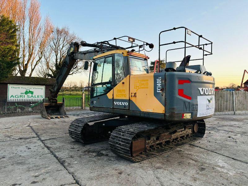 VOLVO EC140EL TRACKED EXCAVATOR *YEAR 2016, 5529 HOURS* C/W QUICK HITCH *VIDEO*