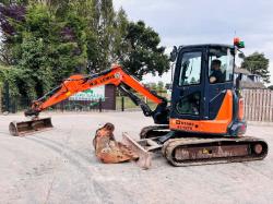 HITACHI ZX48U-5A EXCAVATOR *ZERO SWING, YEAR 2018* C/W 3 X BUCKET'S *VIDEO*