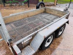 INDESPENSION TWIN AXLE PLANT TRAILER C/W LOADING RAMP *VIDEO*