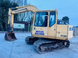 KOMATSU PC60 TRACKED EXCAVATOR *C/W BUCKET*VIDEO*