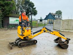 JCB MICRO TRACKED EXCAVATOR *YEAR 2020, ONLY 755 HOURS* C/W 2 X BUCKETS *VIDEO*