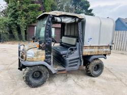 KUBOTA RTV900 4WD UTV *YEAR 2008, ROAD REGISTERED* C/W HYDRAULIC TIP & CANOPY *VIDEO*