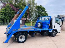 ISUZU CRAFTER 4X2 SKIP LORRY *YEAR 2022, ONLY 21440 MILES C/W EXTENDABLE ARM *VIDEO* 