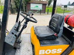 BOSS GAS FORKLIFT *SIDESHIFT*C/W PALLET TINES*VIDEO*