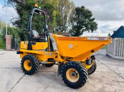 JCB 3STH-2S5 4WD SWIVEL TIP DUMPER *YEAR 2021, ONLY 655 HOURS* VIDEO*