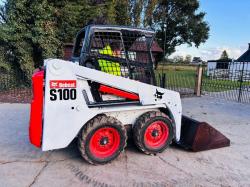 BOBCAT S100 SKIDSTEER *YEAR 2014, 1510 HOURS* C/W BUCKET *VIDEO*