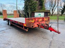 HERBST 29 TWIN AXLE DRAG TRAILER *YEAR 2015* C/W LOADING RAMPS 