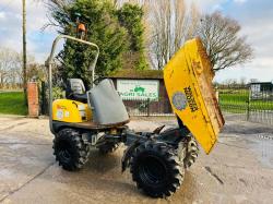 WACKER NEUSON 1501 4WD SWIVEL TIP DUMPER*1763 HOURS* C/W ROLE BAR *VIDEO*