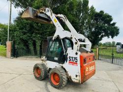 BOBCAT S175 HIGH LIFT SKIDSTEER *HIGH FLOW* C/W BUCKET *VIDEO*