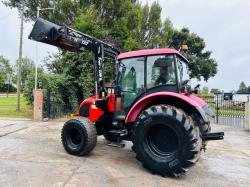 ZETOR 644T 4WD TRACTOR C/W TRAC LIFT FRONT LOADER & BUCKET *VIDEO*