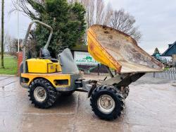 WACKER NEUSON 3001 4WD SWIVEL TIP DUMPER C/W ROLE BAR *VIDEO*