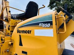 VERMEER RT650 4WD TENCHER C/W FRONT ACTOR & 4 WHEEL STEER *VIDEO*