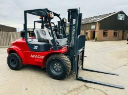 UNUSED APACHE FR30 ROUGH TERRIAN FORKLIFT *YEAR 2024, ONLY 2 LEFT* VIDEO*