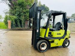 CLARK 30D DIRSEL FORKLIFT *CONTAINER SPEC* C/W SIDE SHIFT *VIDEO*