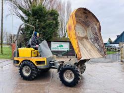 WACKER NEUSON 3001 4WD SWIVEL TIP DUMPER C/W ROLE BAR *VIDEO*