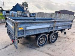 INDESPENSION CHALLENGER TWIN AXLE DROP SIDE TRAILER *VIDEO*