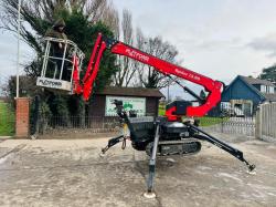 PLATFORM SPIDER 1380 TRACKED MAN LIFT *YEAR 2016* C/W TWIN AXLE PLANT TRAILER 