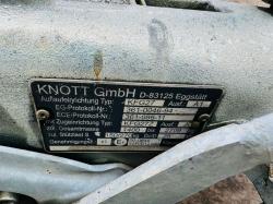 KNOTT TWIN AXLE PLANT TRAILER C/W LOADING RAMP *SPARES & REPAIRS*