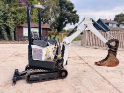 BOBCAT E10 TRACKED EXCAVATOR *YEAR 2018, 1547 HOURS* C/W EXPANDING TRACKS *VIDEO*