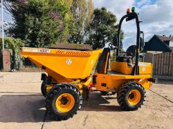 JCB 3STH-2S5 4WD SWIVEL TIP DUMPER *YEAR 2021, ONLY 655 HOURS* VIDEO*