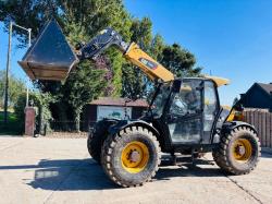 CATERPILLAR TH407C 4WD TELEHANDLER *AG-SPEC, YEAR 2016* C/W NEW BUCKET *VIDEO*