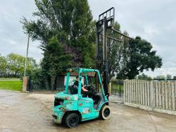 MITSUBISHI FD25 DIRSEL FORKLIFT C/W SIDE SHIFT *VIDEO*