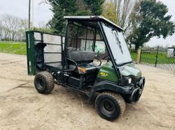 KAWASAKI 4WD MULE UTV C/W FRAME AND CANOPY 