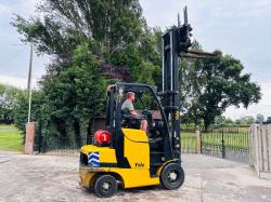 YALE GLP35VX FORKLIFT *YEAR 2018, HIGH RISED CABIN* C/W TINE POSITIONER *VIDEO*