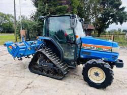 ISEKI GEAS 33S TRACKED TRACTOR *ONLY 889 HOURS* C/W AC CABIN & ROTOVATOR *VIDEO*