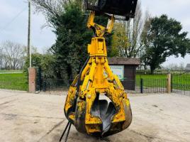 STRUTT 5 TINE ROTATING SCRAP GRAB *YEAR 2022* TO SUIT 30 TONNE EXCAVATOR *VIDEO*