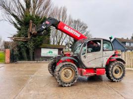 MANITOU MT 835 *C/W PALLET TINES *YEAR 2013*6650 HOURS*SOLID TYRES