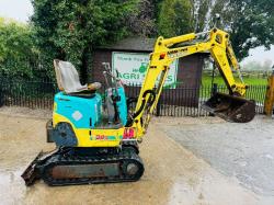 YANMAR B08-3 MICRO TRACKED EXCAVATOR C/W BUCKET *VIDEO*