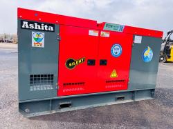 UNUSED ASHITER POWER AG3-30 30KVA GENERATOR 4 CYLINDER ENGINE *YEAR 2024*