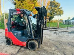 TOYOTA 15 FORKLIFT *CONTAINER SPEC, YEAR 2019* C/W PALLET TINES *VIDEO*