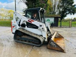 BOBCAT T650 TRACKED SKIDSTEER HIGH LIFT *YEAR 2017, 4838 HOURS* C/W BUCKET *VIDEO*