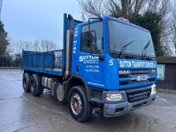 DAF 75 6X2 FLAT BED LORRY C/W 24 VALVE DAF ENGINE 