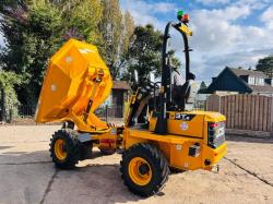 JCB 3STH-2S5 4WD SWIVEL TIP DUMPER *YEAR 2021, ONLY 655 HOURS* VIDEO*