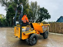 THWAITES 3 TONNE 4WD DUMPER *YEAR 2018, ONLY 1355 HOURS, ROAD REGISTERED* VIDEO*