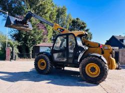 CATERPILLAR TH407C 4WD TELEHANDLER *AG-SPEC, YEAR 2016* C/W NEW BUCKET *VIDEO*