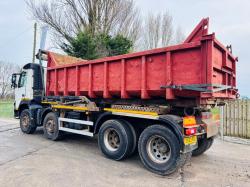 VOLVO FM DOUBLE DRIVE HOOK LOADER LORRY *YEAR 2013, MOT'D MARCH 2025* C/W SKIP 